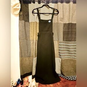 Vintage Black Overall Dress